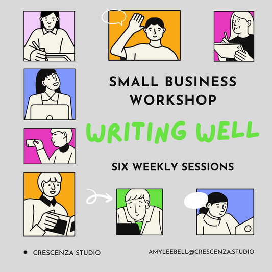 Writing Well: Small Business Workshop Series with Amy Lee Bell, Wednesdays, May 1-June 5
