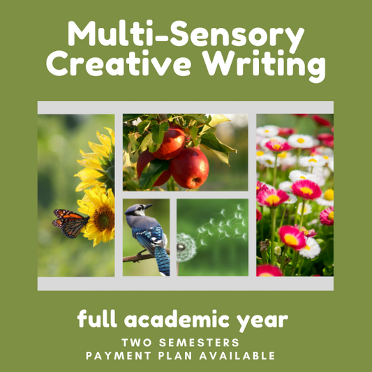 Multi-Sensory Creative Writing + IEW Concepts, 2024-2025 academic year, 4th-8th, Instructor Taylor, Thursdays, 9am CST