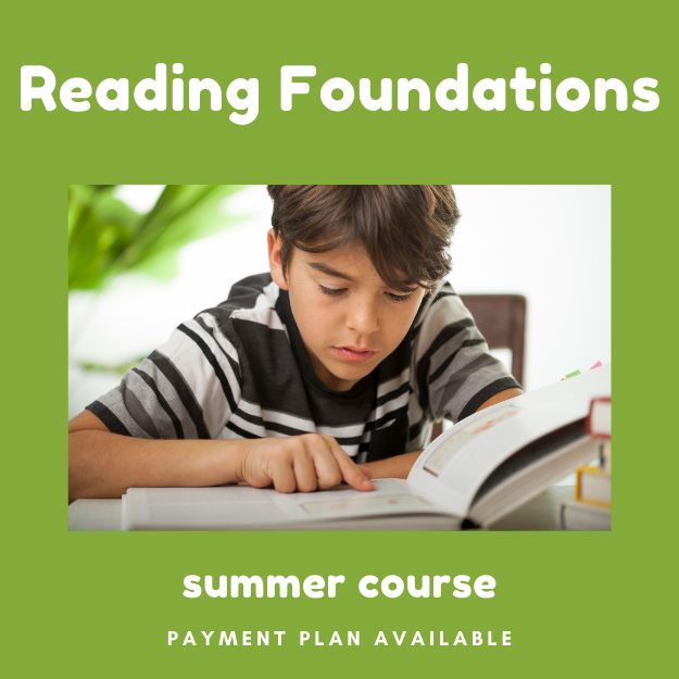 Reading Foundations Program (for all beginning/struggling readers), summer 2026