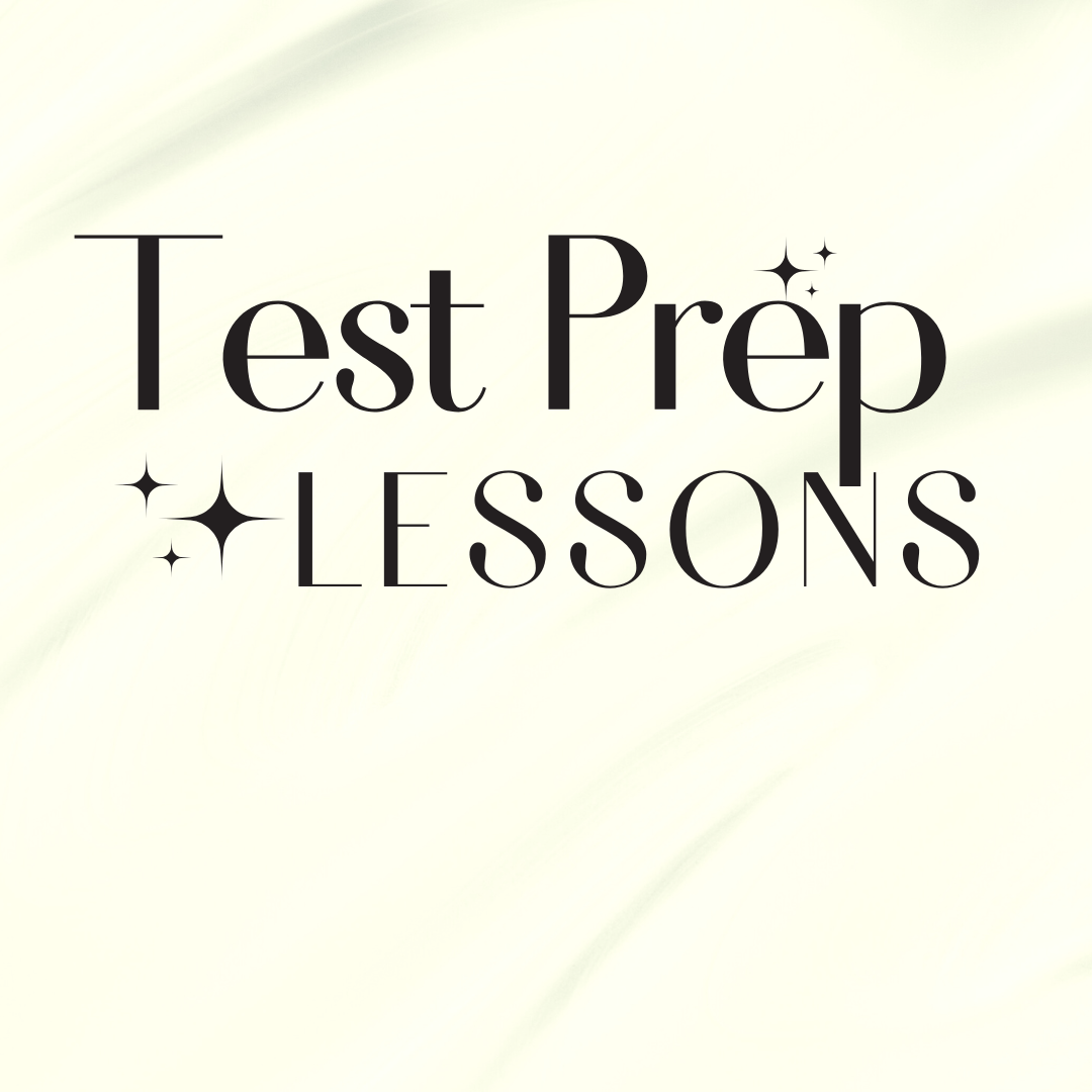 Test Prep Lesson x 1, various instructors, arranged
