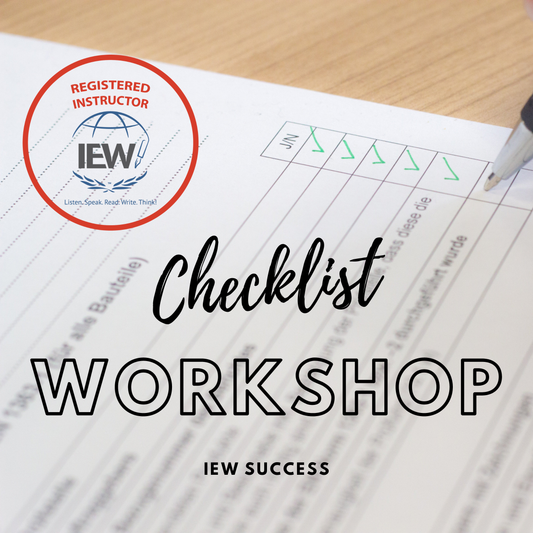 IEW Checklist Workshops, Level A Review, 3rd-5th, summer, Instructor Bell, Mondays, 8:55am CST