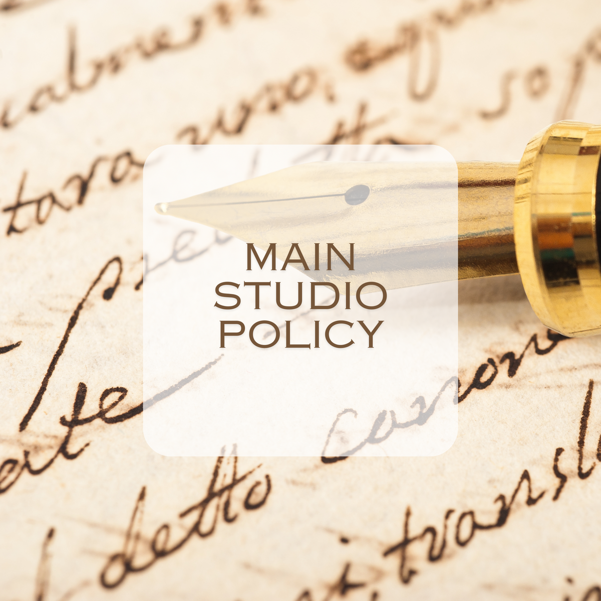 Lessons Studio Policy Policies – Crescenza Studio