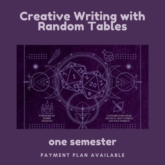 Creative Writing with Random Tables, 7th-adult, summer 2026