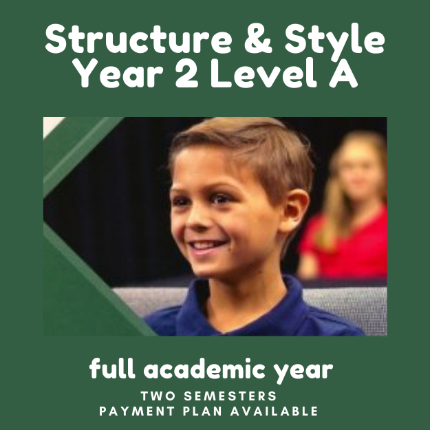 Structure & Style Year 2 Level A (SSS2A), academic year, Instructor Pierce, Friday 9:15 CST