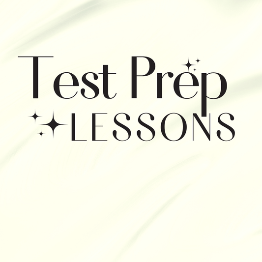 Test Prep Lesson x 1, various instructors, arranged