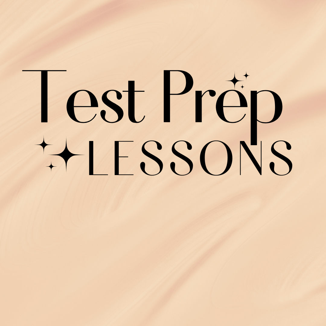 Test Prep Lesson x 1, various instructors, arranged